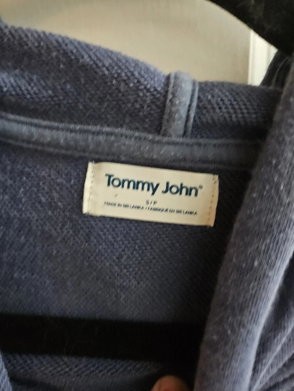 Tommy John Men's Blue Pullover Hoodie Sweater